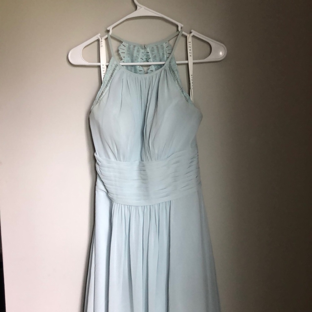 Azazie size 4 Regina Dress in Misty Blue